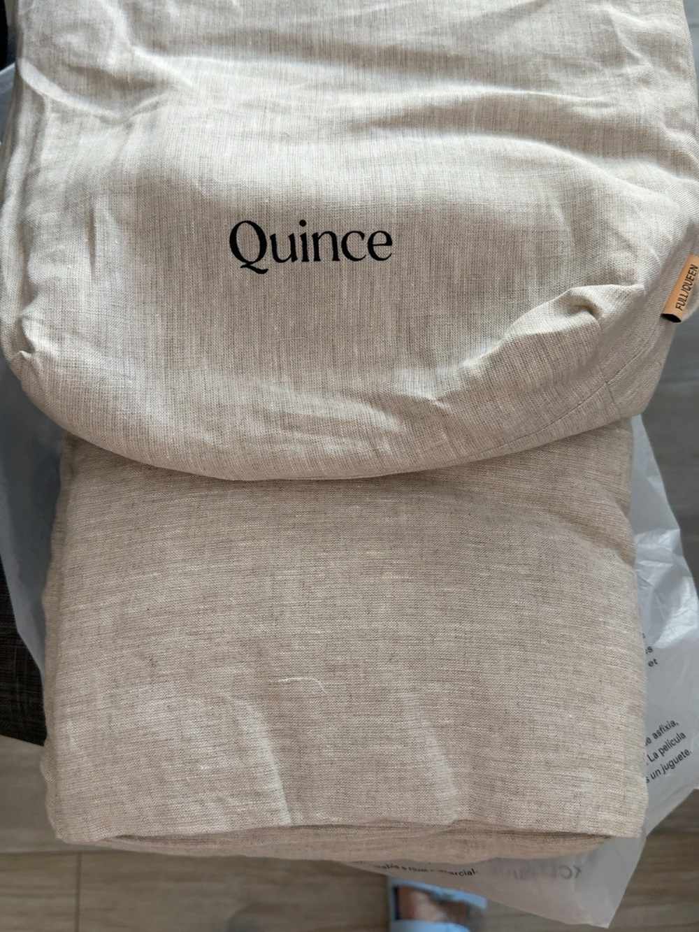 Quince European Linen Chambray Duvet Cover Full/Queen NWT